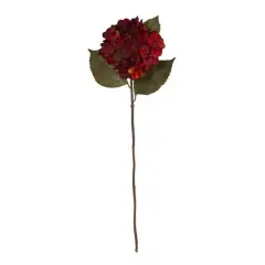 32'' Hydrangea Artificial Flower Stem, 6ct. Burgundy