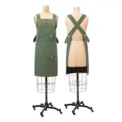 Hello Honey&reg; Green Cross Back Apron with Pockets & Rivets