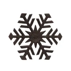 Hello Honey&reg; 8" Black Cast Iron Snowflake Trivet