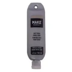Metallic Soft Touch Fabric Paint by Make Market&reg; Silver