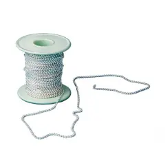 S&S&reg; Worldwide 2mm Silver Bead Chain Roll