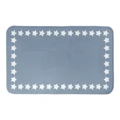 Simple Star Border Bath Mat