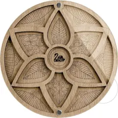 Wonderland Crafts 5.5" 6-Leaf Flower Bead Organizer with Transparent Cover