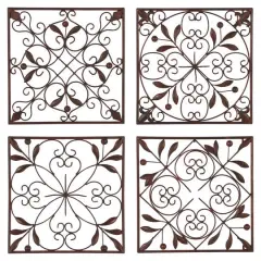 Brown Metal Rustic Wall D&eacute;cor Set, 4ct.