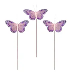 Feather Butterflies, 3ct. by Ashland&reg; Purple