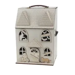 12" DIY Haunted Dollhouse Wood D&eacute;cor by Make Market&reg;