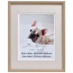 Home Natural Brown Wall Frame with Linen Mat by Studio D&eacute;cor&reg;