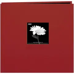 Pioneer&reg; Book Cloth Cover Post Bound Album, 12" x 12" Burgundy