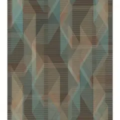 RoomMates Debonair Geometric Peel & Stick Wallpaper Brown