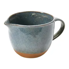 Hello Honey&reg; 4.5" Blue & Tan Quart Stoneware Batter Bowl with Handle