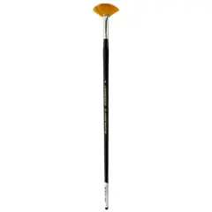 Connoisseur&reg; Gold Taklon Long Handle Fan Brush