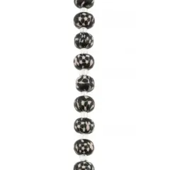 Black & White Clay Round Beads, 10mm by Bead Landing&trade;