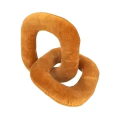 Hello Honey&reg; Gold Cotton Velvet Chain Link Pillow