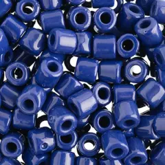PRECIOSA Rola&trade; Opaque Czech Glass Seed Beads, 6.2mm Dark Royal
