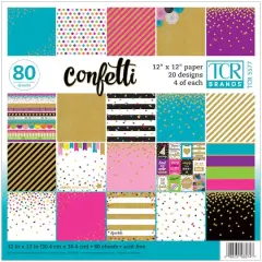 Teacher Created Resources Confetti Project Paper Pad, 12" x 12"