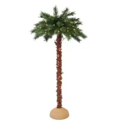 5ft. Pre-Lit Artificial Palm Tree, Clear Lights