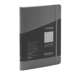 Fabriano&reg; EcoQua Plus A5 Lined Hidden Spiral-Bound Notebook Gray