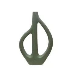 Hello Honey&reg; Bloomingville 15" Matte Blue Stoneware Sculptural Vase