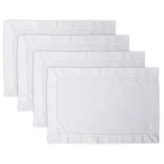 DII&reg; Off White Hemstitch Placemats, 4ct.