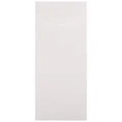 JAM Paper 4.5" x 10.375" Bright White Wove Business Strathmore Envelopes, 50ct.