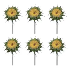 23.75" Yellow Sunflower Stem, 6ct.