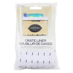 Surface Appeal&trade; 18" Crate Liner White/Black Dash