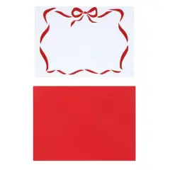 Red Bow Card & Envelope Set by Recollections&trade;