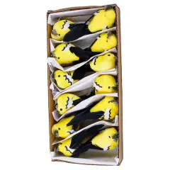 JAM Paper 3.5" Yellow Gold Finch Floral Accessories, 12ct.