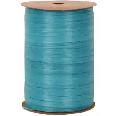 JAM Paper 100yd. Raffia Ribbon Caribbean Blue