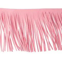 3 3/4" Pink Flocked Fringe Trim by Celebrate It&reg;