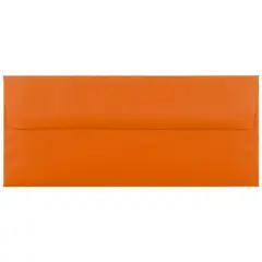 JAM Paper#10 Business Bright Hue Recycled Envelopes, 50ct. Orange