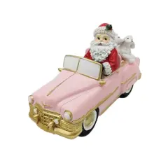10" Santa & Poodles in Pink Car Tabletop D&eacute;cor by Ashland&reg;
