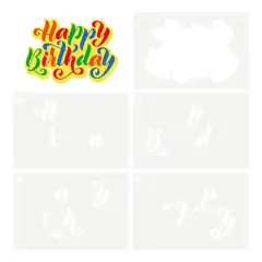 Happy Birthday Layering Stencils by Recollections&trade;
