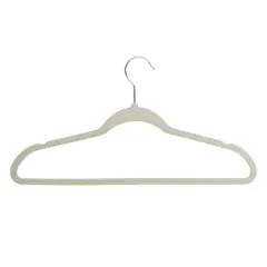 Honey Can Do Warm Gray Slim-Profile Non-Slip Velvet Hangers, 35ct.