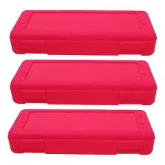 Romanoff&reg; Ruler Boxes, 3ct. Hot Pink