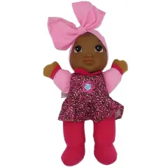 Goldberger Baby's First&reg; Kisses&trade; 13" Baby Doll with Animal Print Top