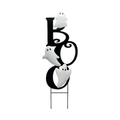 2ft. Black & White Boo Metal Yard Stake by Ashland&reg;