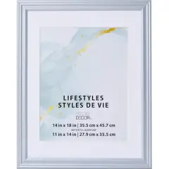 Lifestyles Silver Frame with Mat by Studio D&eacute;cor&reg;