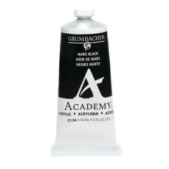 Grumbacher&reg; Academy&reg; Acrylic Paint, 3oz. C134 Mars Black Hue