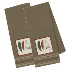 DII&reg; Wish Embroidered Dishtowels, 2ct.