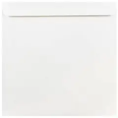 JAM Paper 9" x 9" White Square Invitation Envelopes