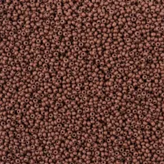 John Bead Terra Intensive 11/0 Czech Glass Seed Beads, 250g Dark Brown Matte