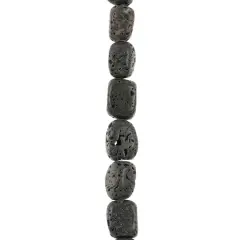 Black Lava Nugget Beads, 8mm by Bead Landing&trade;