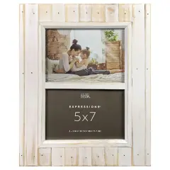 Expressions&trade; 2 Opening 5" x 7" White Salvage Chic Frame by Studio D&eacute;cor&reg;