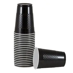 JAM Paper 16oz. Plastic Party Cups, 20ct. Black