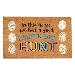 We Love a Good Easter Egg Hunt 30" x 18" Door Mat