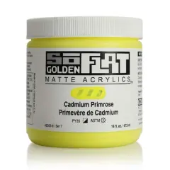 Golden&reg; SoFlat Matte Acrylic Paint, 16oz. Cadmium Primrose