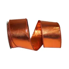 Reliant 2.5" Lam&eacute; Luxury Wired Ribbon Copper