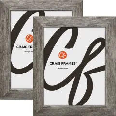 2 Pack Craig Frames Bauhaus 125 Barnwood Gray Picture Frame