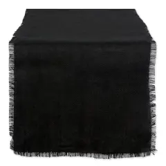 DII&reg; 74" Jute Table Runner Black